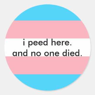 Sticker Rond projet de loi sur la salle de bain