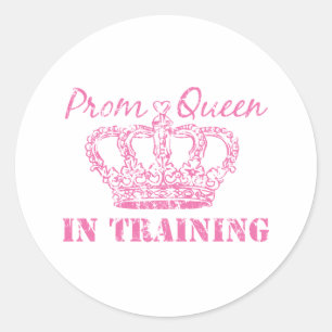 Sticker Rond Prom Queen dans l'autocollant d'entraînement
