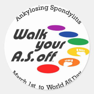 Sticker Rond Promenez Votre A.S.