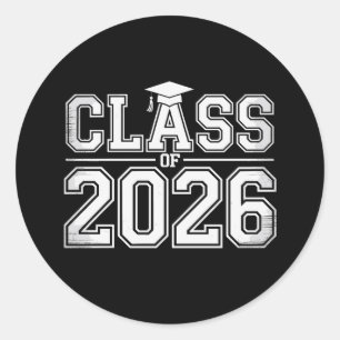 Sticker Rond Promotion 2026 Diplômé 26 Diplômé Vintage