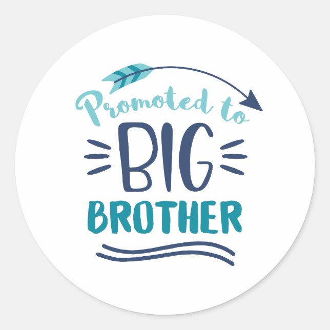 Sticker Rond Promu À Big Brother (Devant)