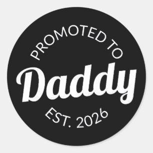 Sticker Rond Promu À Daddy Est. 2026 I