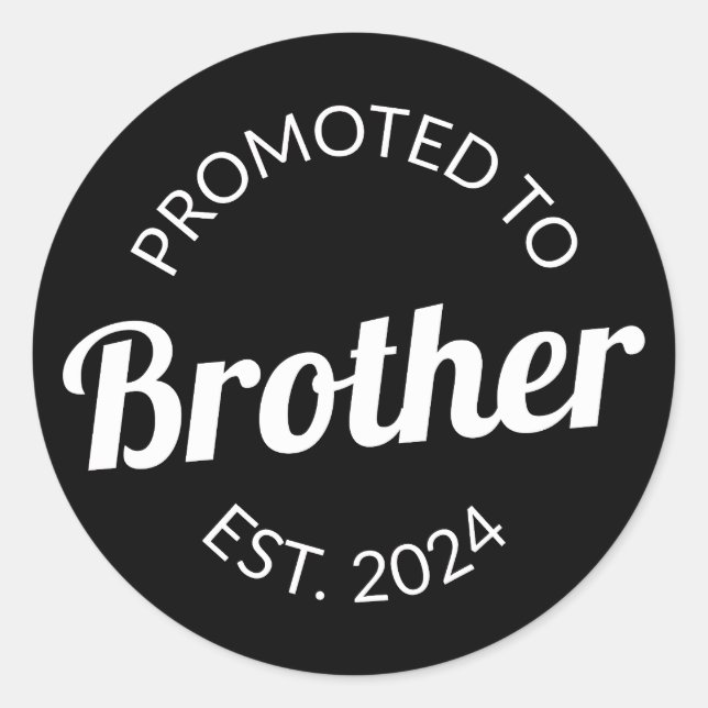 Sticker Rond Promu À Frère Est. 2024 I (Devant)