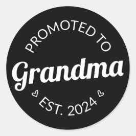 Sticker Rond Promu À Grand-Mère Est. 2024 I