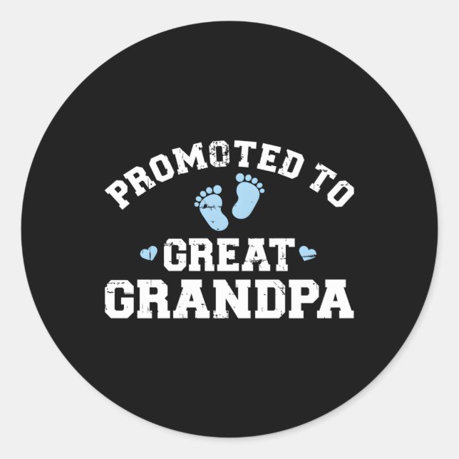 Sticker Rond Promu À Grand-Père (Devant)