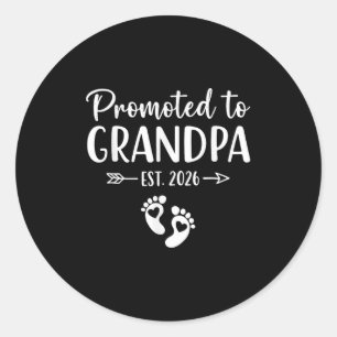 Sticker Rond Promu À Grand-Père 2026