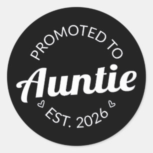 Sticker Rond Promu À Tante Est. 2026 I