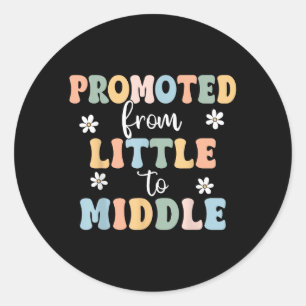 Sticker Rond Promu Au Frère Moyen Soeur Toddler Baby Ann