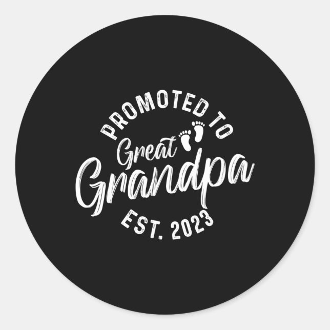 Sticker Rond Promu Au Grand Grand Papi Est 2023 (Devant)