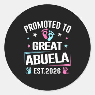 Sticker Rond Promu Grande Abuela Est Grossesse