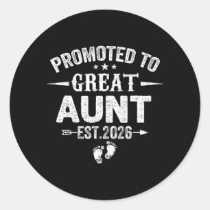 Sticker Rond Promue Grande Tante Estimée 2026 Bientôt Tante