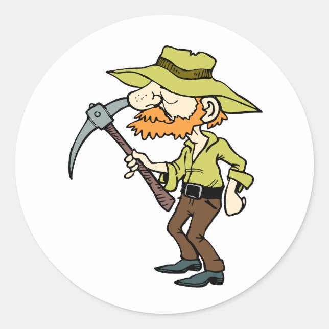 Sticker Rond Prospecteur (Devant)