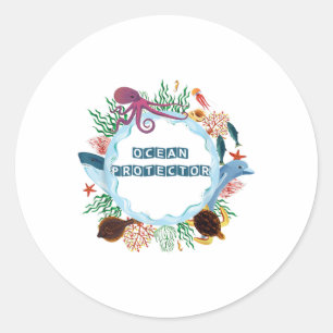 Sticker Rond Protection de l'environnement Conservation de la n