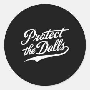 Sticker Rond Protéger les poupées - Trans Femmes Solidarité Rét