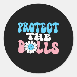 Sticker Rond Protéger les poupées - Trans Women Solidarity Supe