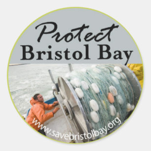 Sticker Rond Protégez la baie de Bristol