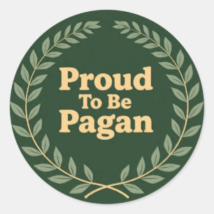 Sticker Rond Proud2BePagan
