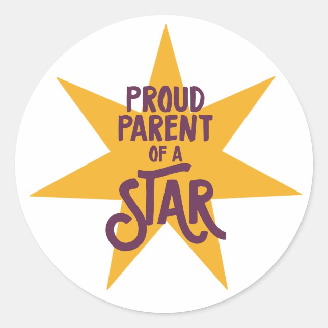 Sticker Rond Proud Parent (Devant)
