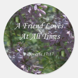 Sticker Rond proverbes17-17 ~ Lilacs