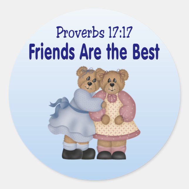 Sticker Rond Proverbes 17 17 (Devant)