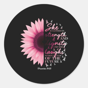 Sticker Rond Proverbes 31 Verse Christian Breast Cancer Awards