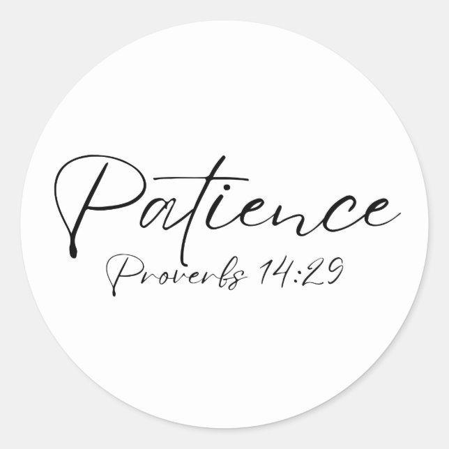 Sticker Rond Proverbes de patients 14 (Devant)