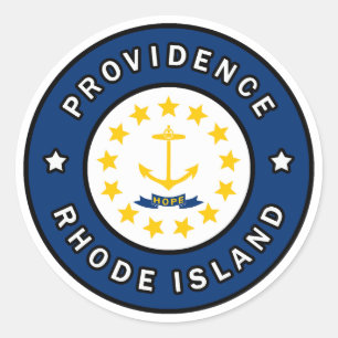 Sticker Rond Providence Rhode Island