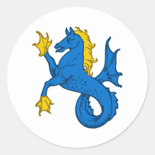 Sticker Rond Province de la Couronne d'Ostgardr Insigne Populac