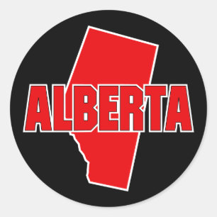 Sticker Rond Province de l'Alberta