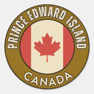 Sticker Rond Province de l'Île-du-Prince-Édouard Canada