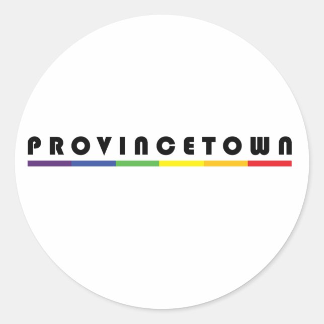 Sticker Rond Provincetown (Devant)