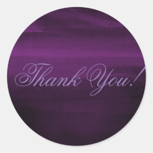 Sticker Rond Prune Pourpre Humeur Moderne Aquarelle Élégant Chi