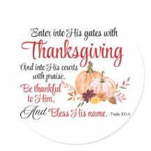 Psaume 100:4 Entre dans ses portes avec Thanksgivi