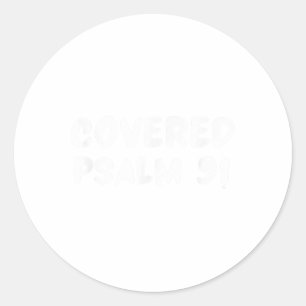 Sticker Rond Psaume couvert 91 Verse biblique _1