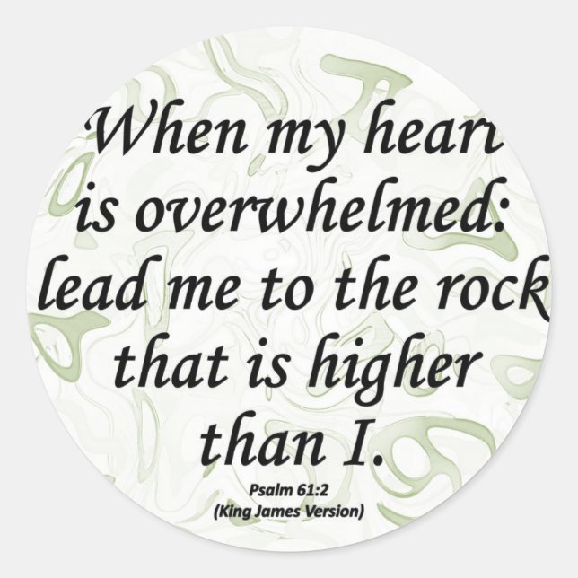 Sticker Rond Psaume de résistance 61-2 (Devant)