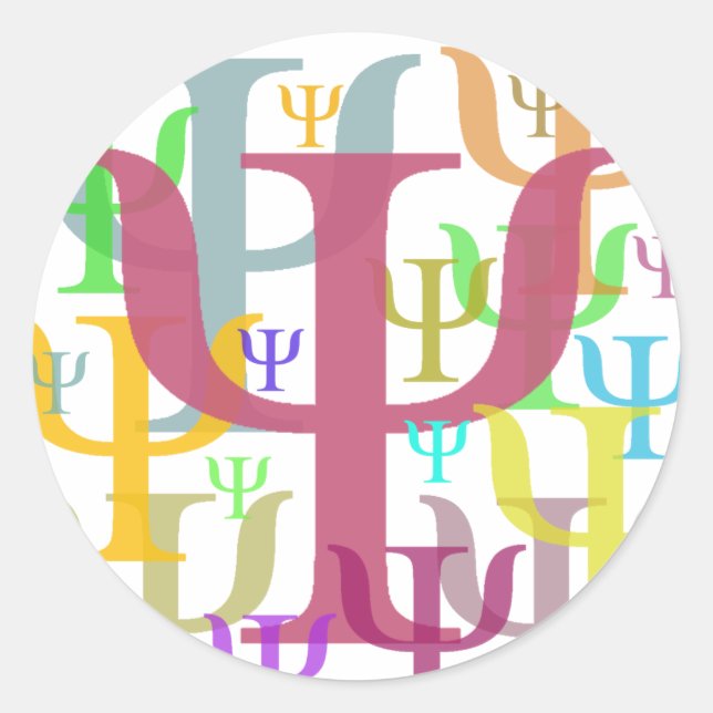 Sticker Rond Psi (Devant)