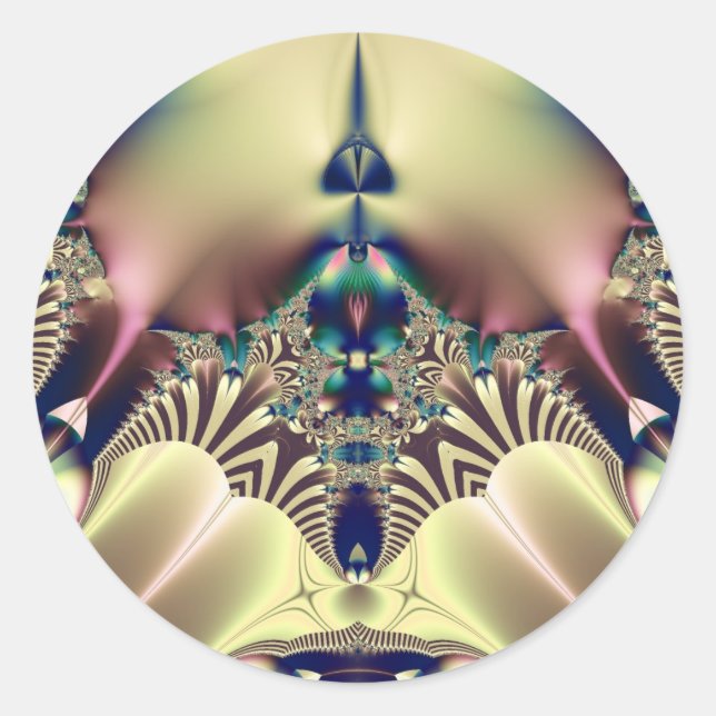 Sticker Rond Pstrypedelic (Devant)