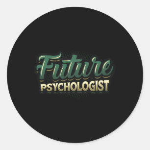 Sticker Rond Psychologue de l'avenir étudiant