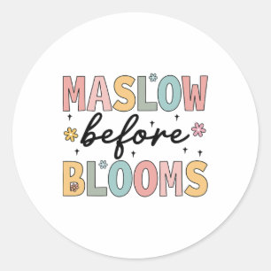 Sticker Rond Psychologue Maslow Avant Bloom Spirate Clro Enseig