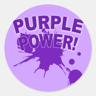 Sticker Rond Puissance violette