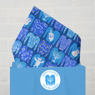 Sticker Rond PULL Ugly personnalisé vacances Hanukkah 