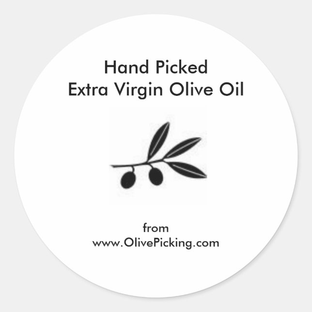 Sticker Rond Pulvérisateur d'huile d'olive (Devant)
