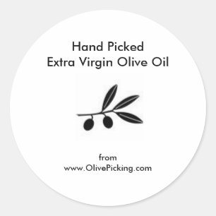 Sticker Rond Pulvérisateur d'huile d'olive