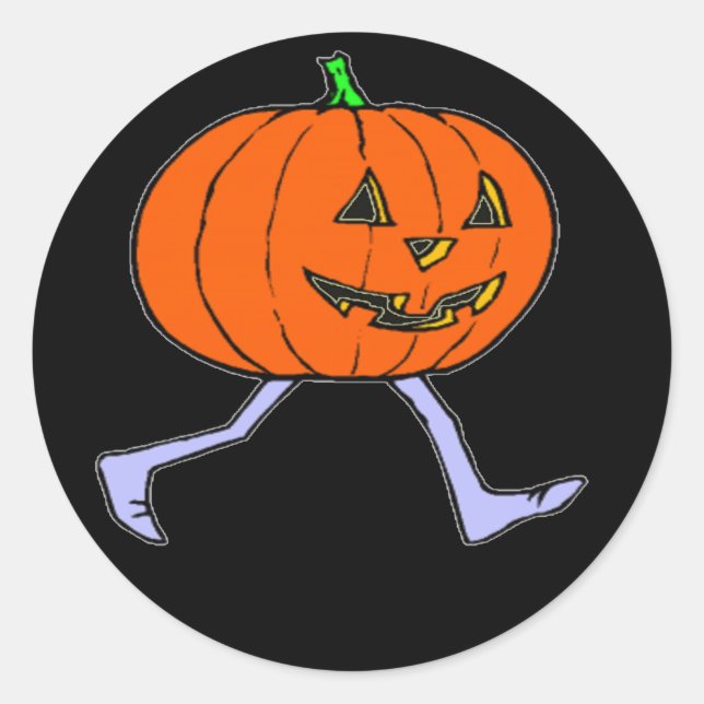Sticker Rond Pumkin effrayant (Devant)