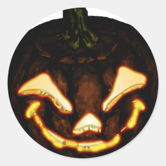 Sticker Rond Pumpkinhead