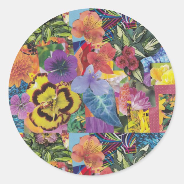 Sticker Rond Punch hawaïen (Devant)