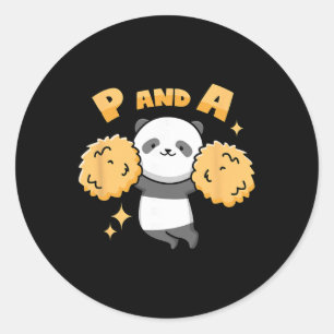 Sticker Rond Punition de meneuse de claque Panda