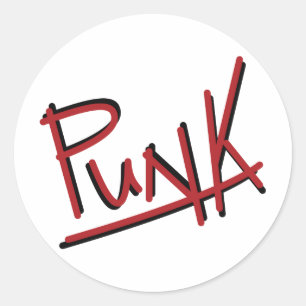 Sticker Rond Punk