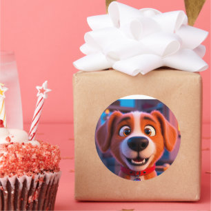 Sticker Rond PuppY Love