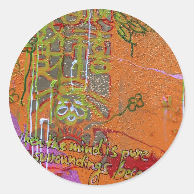 Sticker Rond "Pure Mind" (Devant)